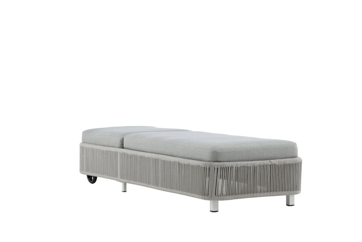 Garden Sun Lounger Mila - made of Polyester/Metal