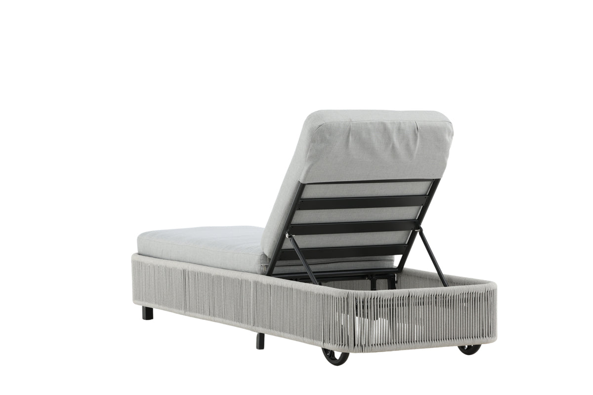 Garden Sun Lounger Mila - made of Polyester/Metal