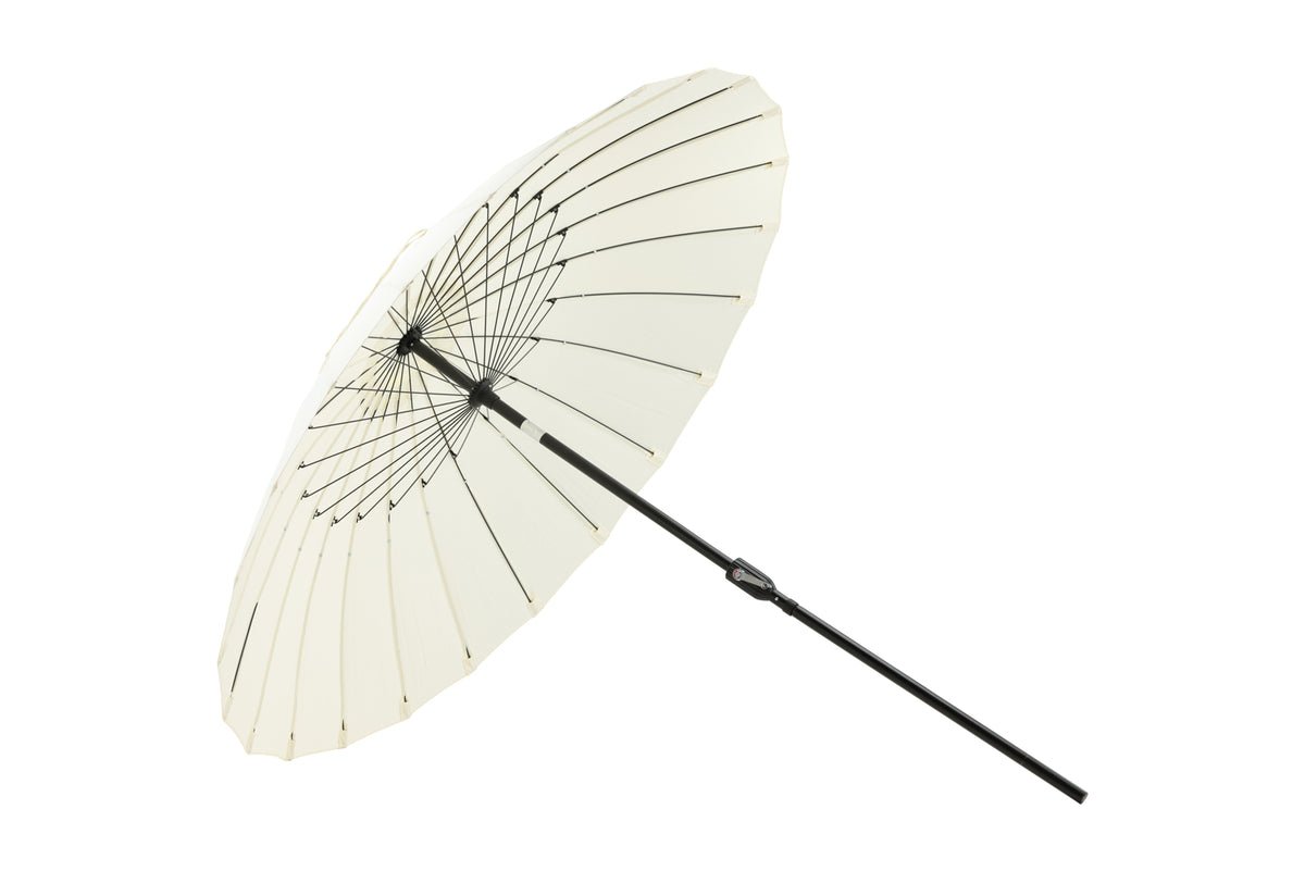 Garden Parasol Palma – Ø270 cm available in White, Black, Gray, and Blue