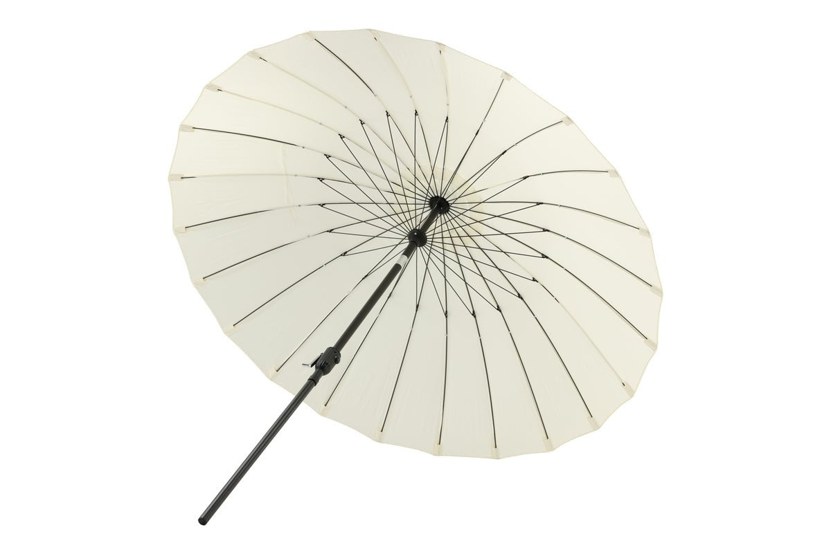 Garden Parasol Palma – Ø270 cm available in White, Black, Gray, and Blue