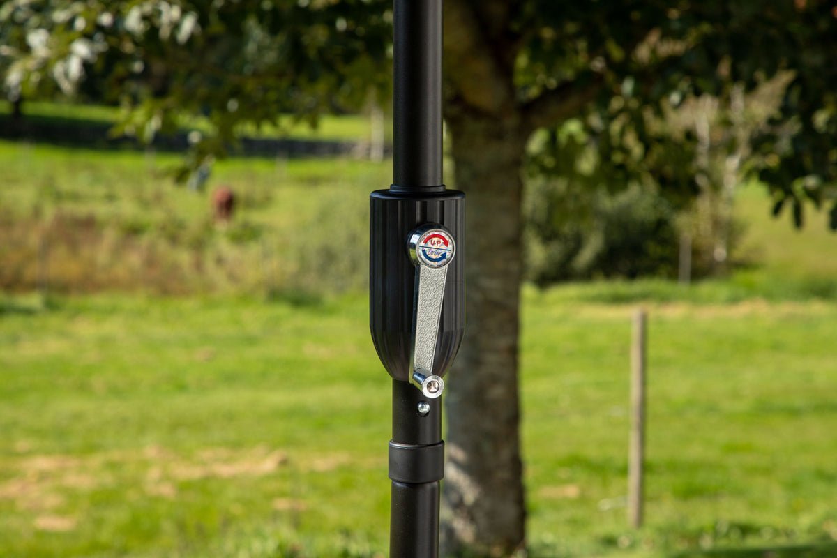 Garden Parasol Palma – Ø270 cm available in White, Black, Gray, and Blue