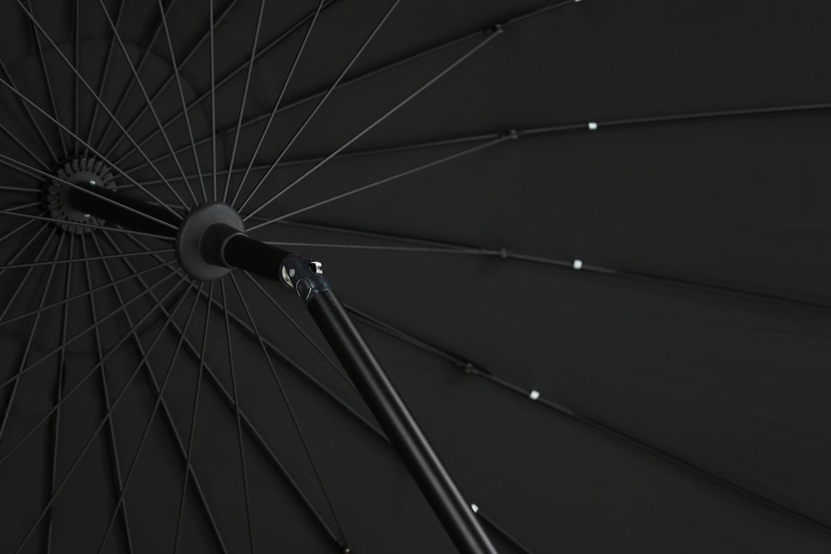 Garden Parasol Palma – Ø270 cm available in White, Black, Gray, and Blue