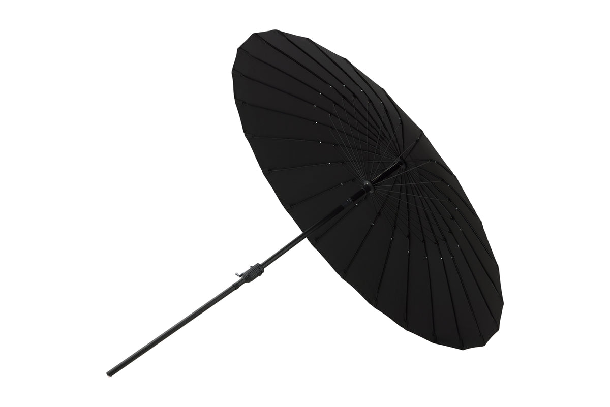 Garden Parasol Palma – Ø270 cm available in White, Black, Gray, and Blue