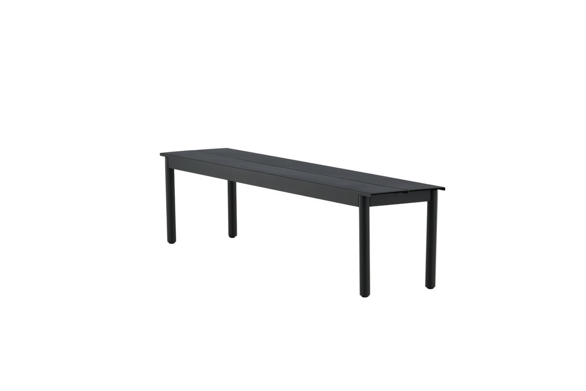 Garden Bench Egypt - made of sturdy black aluminum
