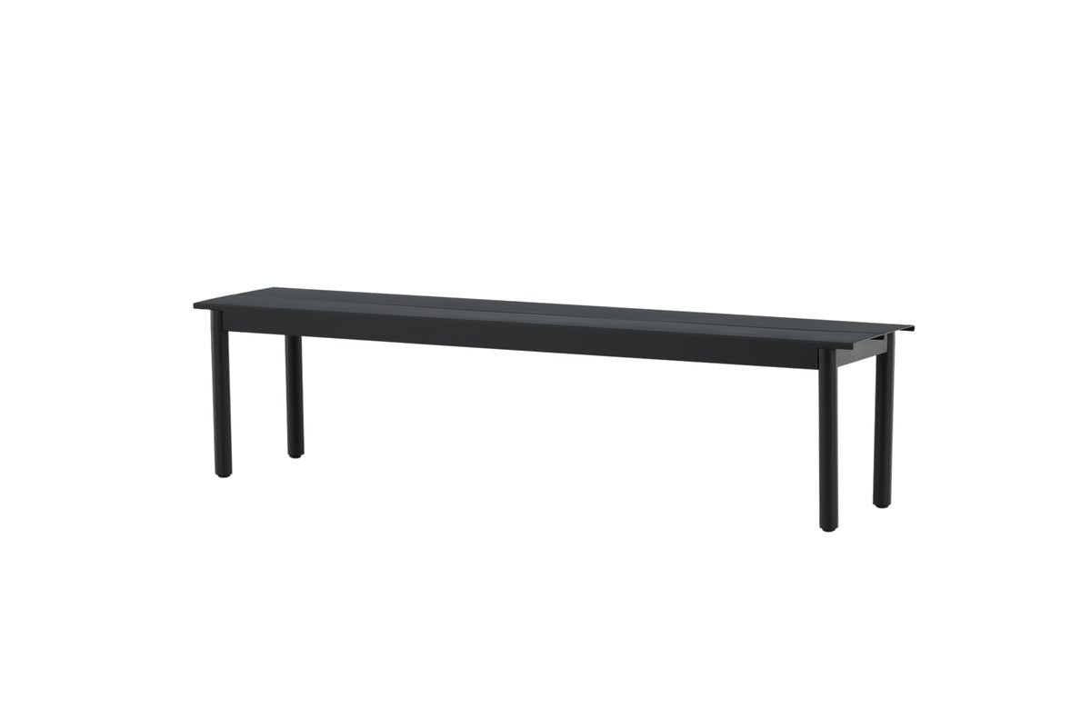 Garden Bench Egypt - made of sturdy black aluminum