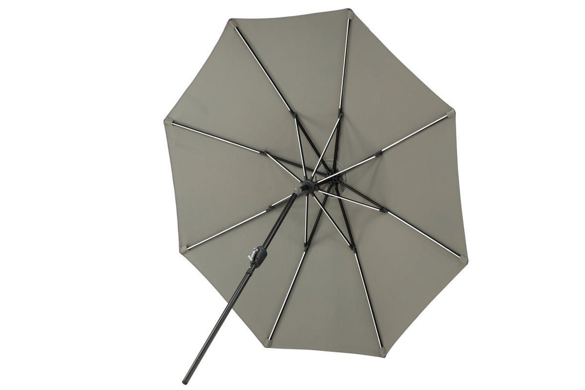Parasol Lightning – Ø270 cm available in Black or Gray