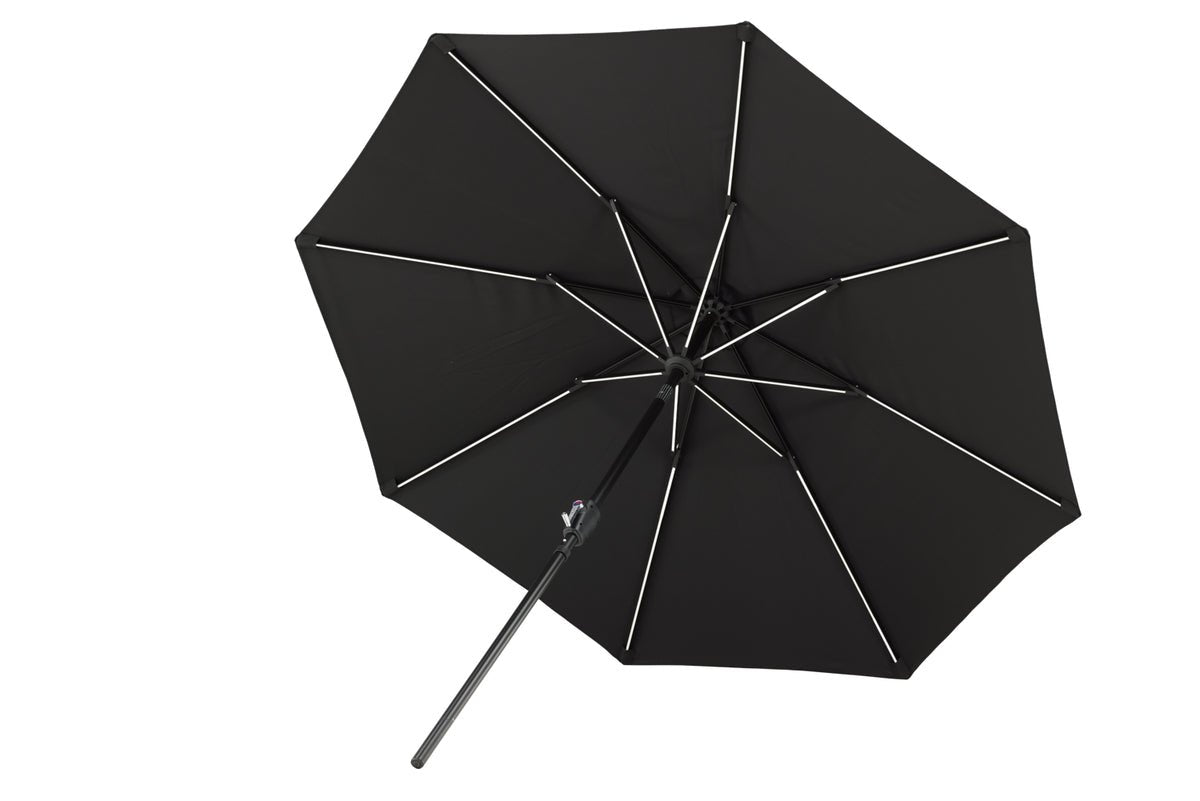 Parasol Lightning – Ø270 cm available in Black or Gray