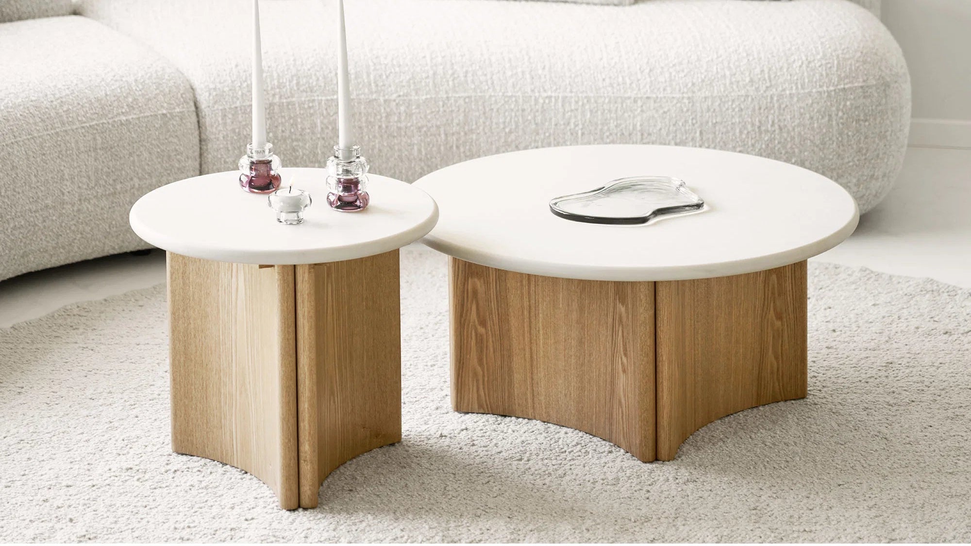 Coffee table Mirabell - in ash wood look