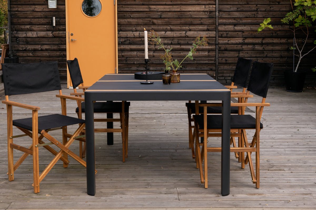 Garden Table Nuru - Teak Wood and Aluminum for Stability and Durability