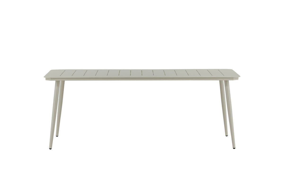 Garden table Imani - rectangular, beige dining table made of aluminum