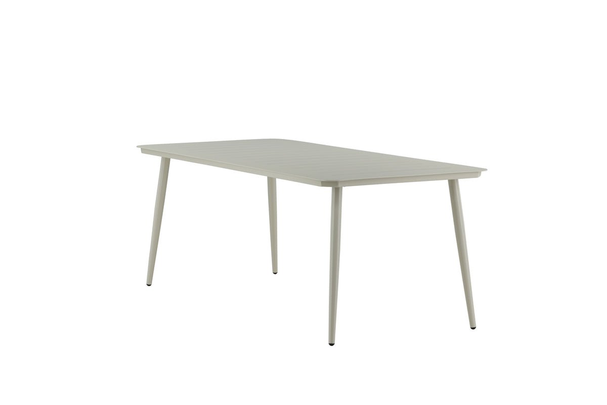 Garden table Imani - rectangular, beige dining table made of aluminum