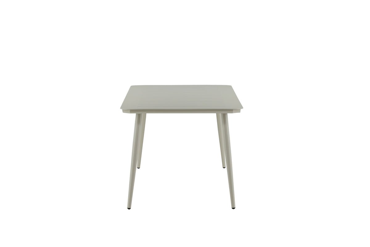 Garden table Imani - rectangular, beige dining table made of aluminum