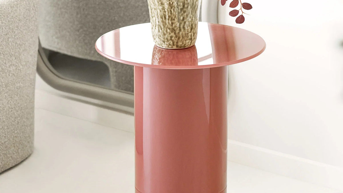 Side table Rose - made of MDF and glass