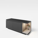Minecraft lowboard BlockBase – with doors, console compartment & LED element