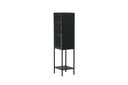 Showcase Tero - in Black with Glass Front