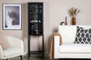 Showcase Tero - in Black with Glass Front