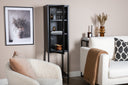 Showcase Tero - in Black with Glass Front
