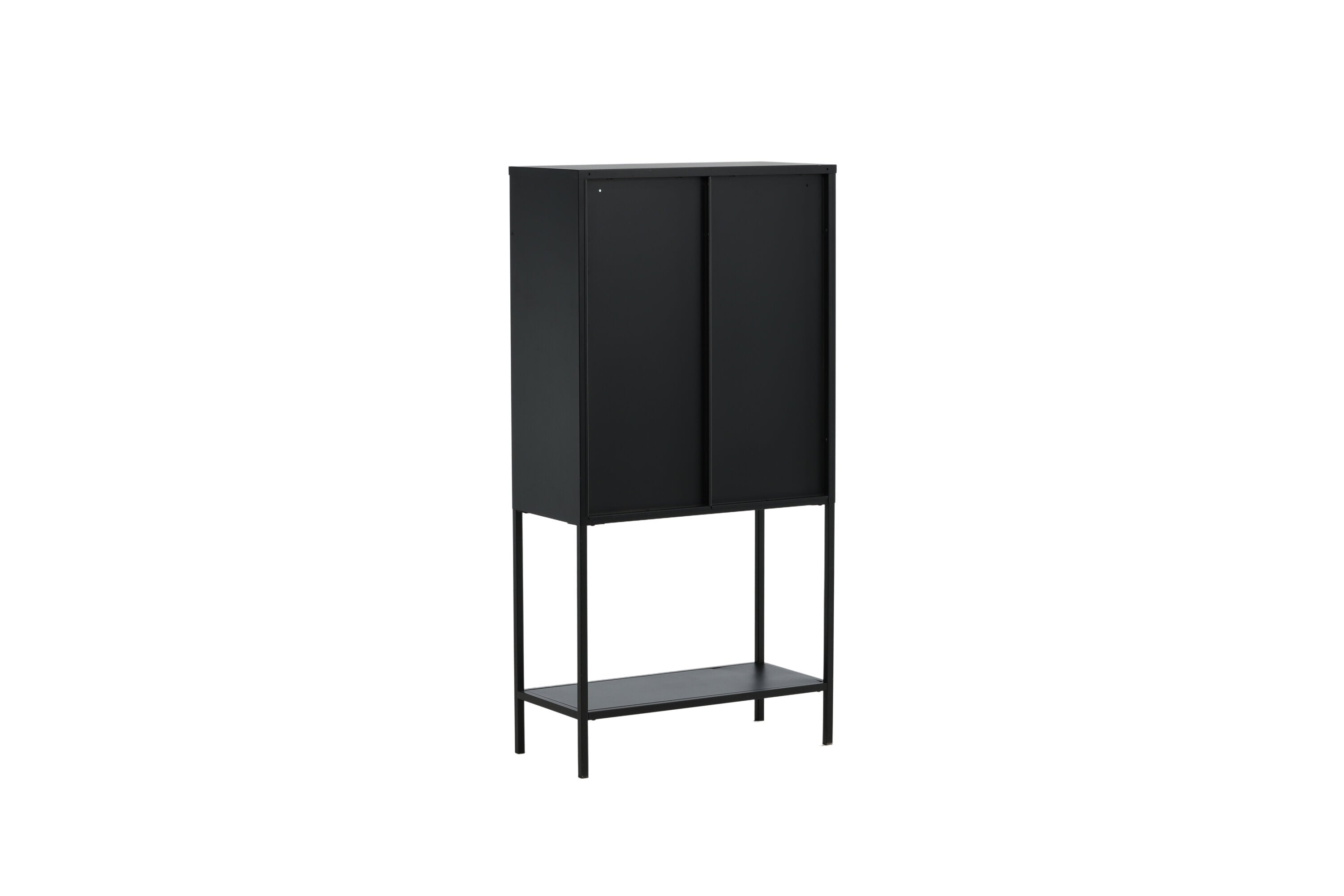 Showcase Varda - in Black with Glass Doors