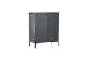Chest of drawers Linje – In Gray with two doors