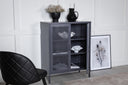 Chest of drawers Linje – In Gray with two doors