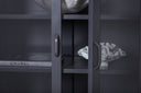 Chest of drawers Linje – In Gray with two doors