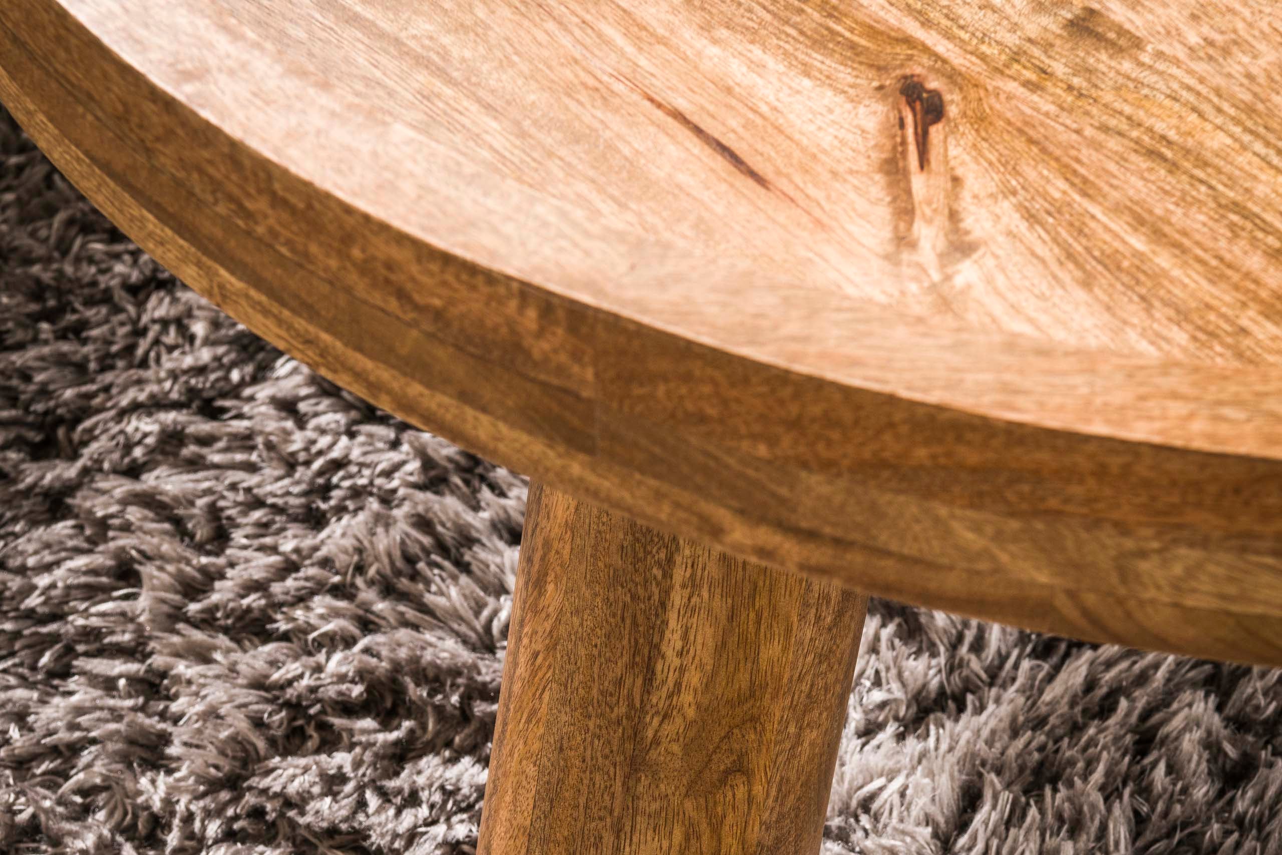 Sundari Coffee Table - Set of 2 made from sustainable mango wood with sand-colored finish