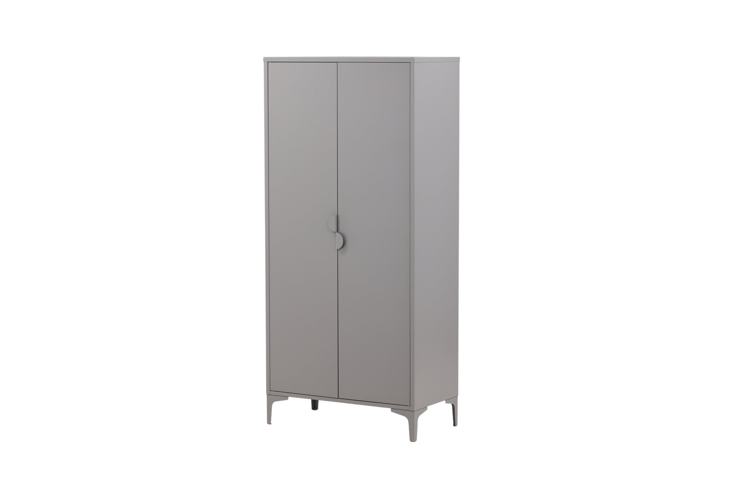 Designer Schrank Piring - in schlichtem Grau