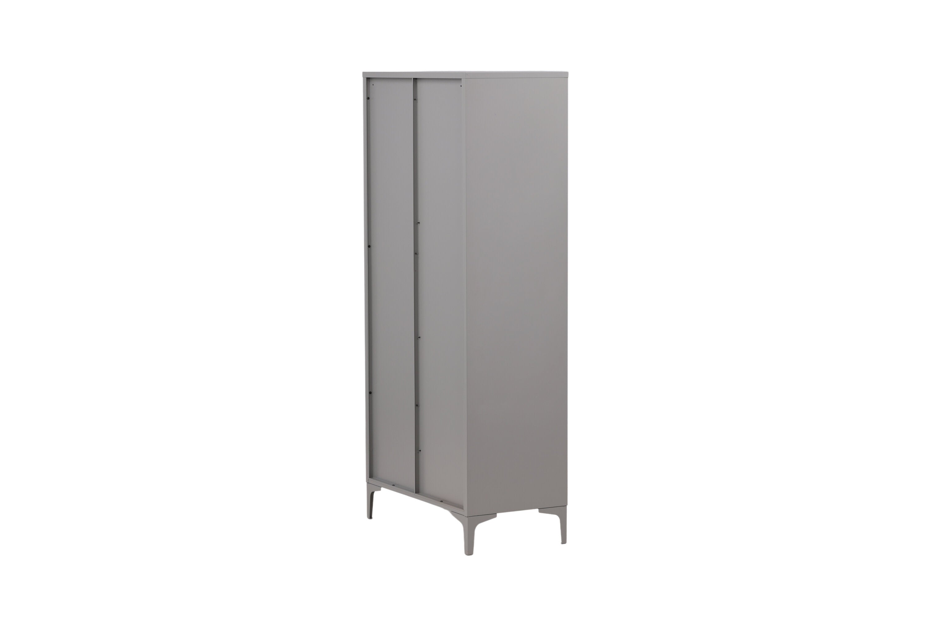 Designer Schrank Piring - in schlichtem Grau