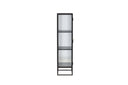 Showcase Leonie - in Black with Wavy Glass Effect