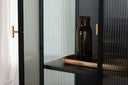 Showcase Leonie - in Black with Wavy Glass Effect
