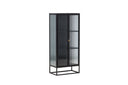 Showcase Leonie - in Black with Wavy Glass Effect
