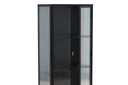 Showcase Leonie - in Black with Wavy Glass Effect