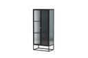 Showcase Leonie - in Black with Wavy Glass Effect