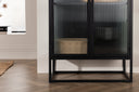 Showcase Leonie - in Black with Wavy Glass Effect