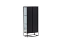 Showcase Leonie - in Black with Wavy Glass Effect