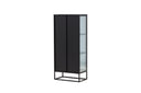 Showcase Leonie - in Black with Wavy Glass Effect