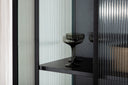 Showcase Leonie - in Black with Wavy Glass Effect