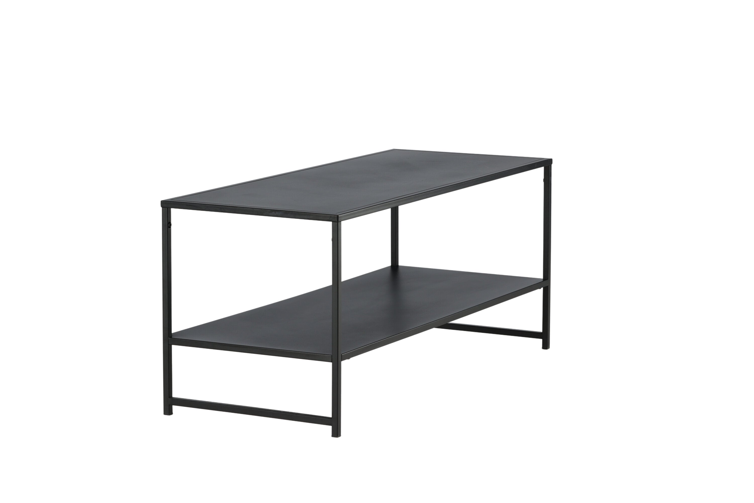 Beistelltisch Baar - mit Ablagefläche in Schwarz