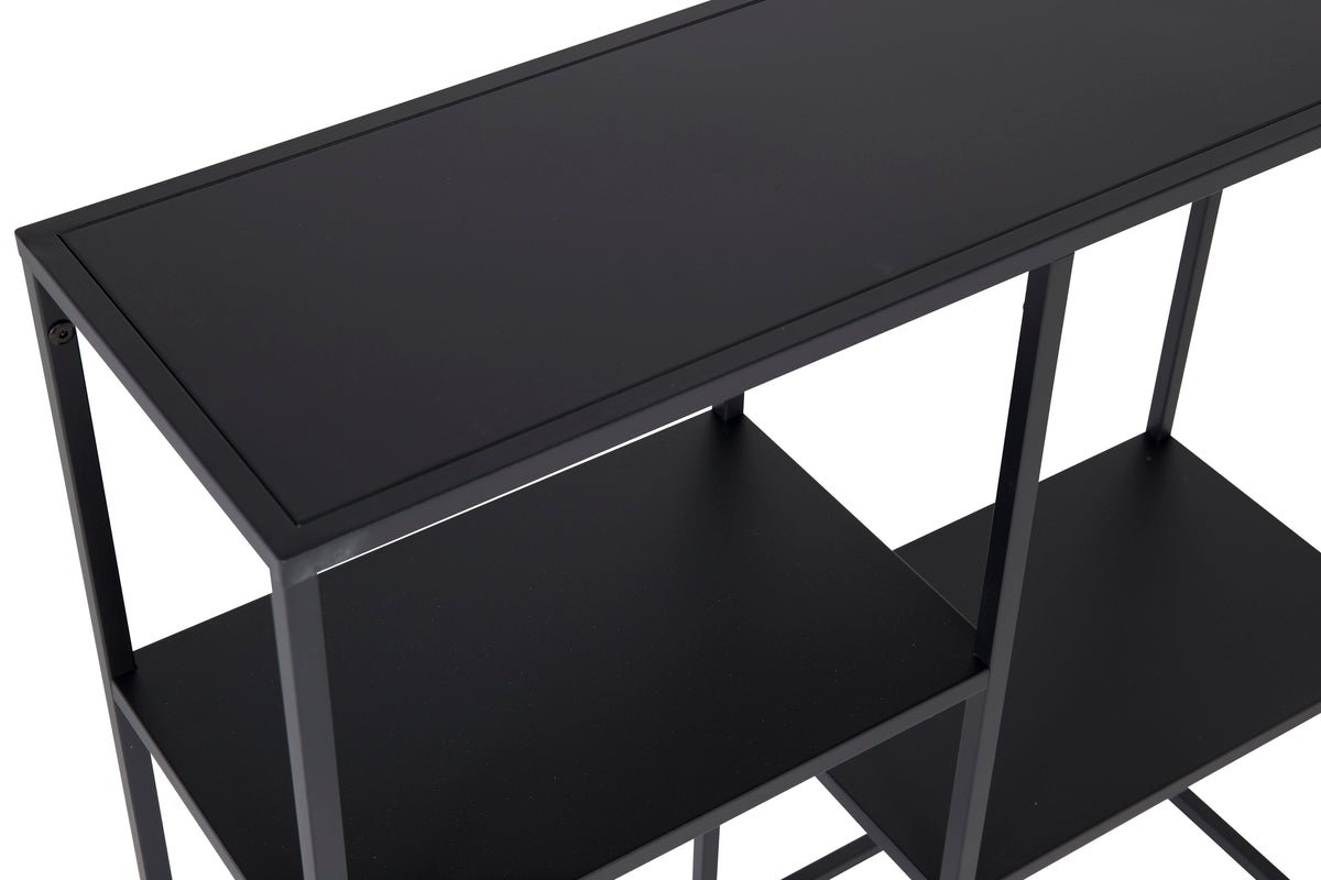 Regal Nerado – Black metal shelf in minimalist design