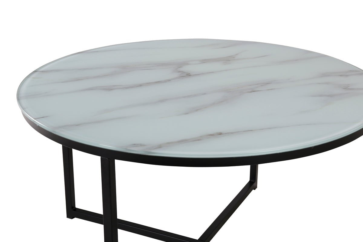 Coffee table Velen - with fine marble look