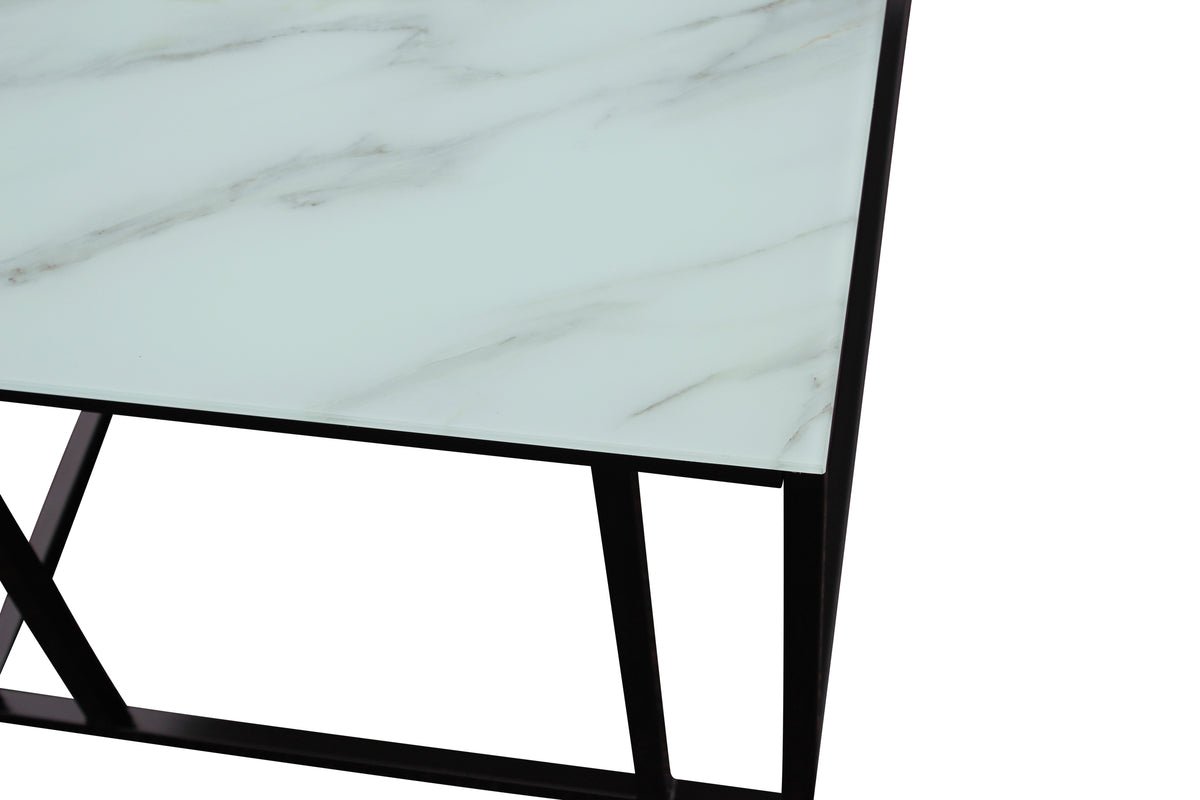 Coffee table Velen - with fine marble look