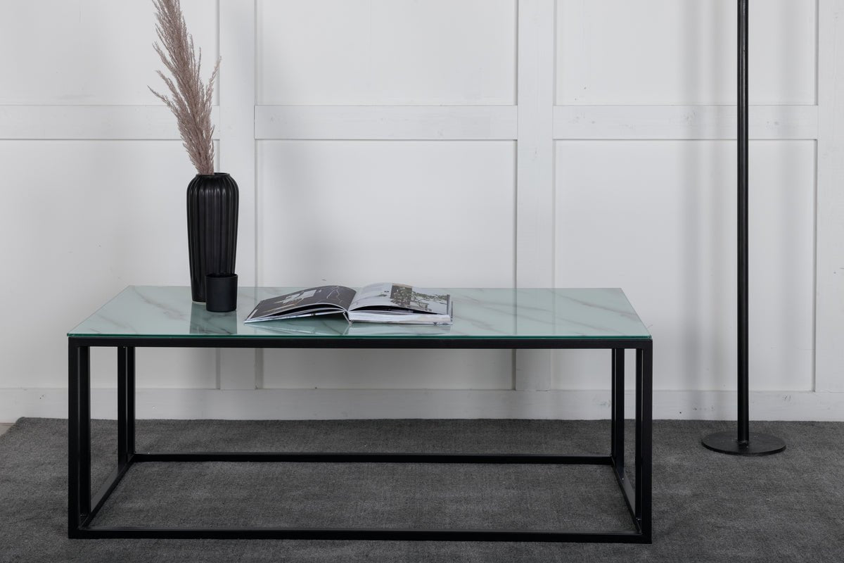 Coffee table Velen - with fine marble look