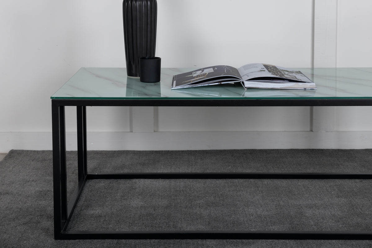 Coffee table Velen - with fine marble look