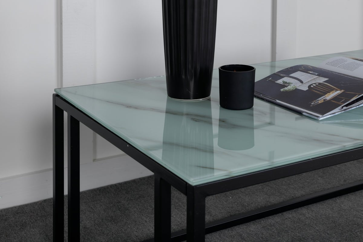Coffee table Velen - with fine marble look