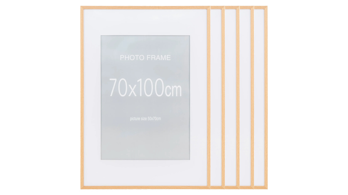 Set of 5 Bibi picture frames - in various sizes and colors