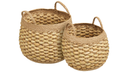 Set of 2 Shelly baskets - in a round shape