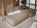 Designer Ecksofa Babu Bouclé mit Schlaf- und Klappfunktion