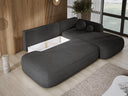 Designer Ecksofa Babu Bouclé mit Schlaf- und Klappfunktion