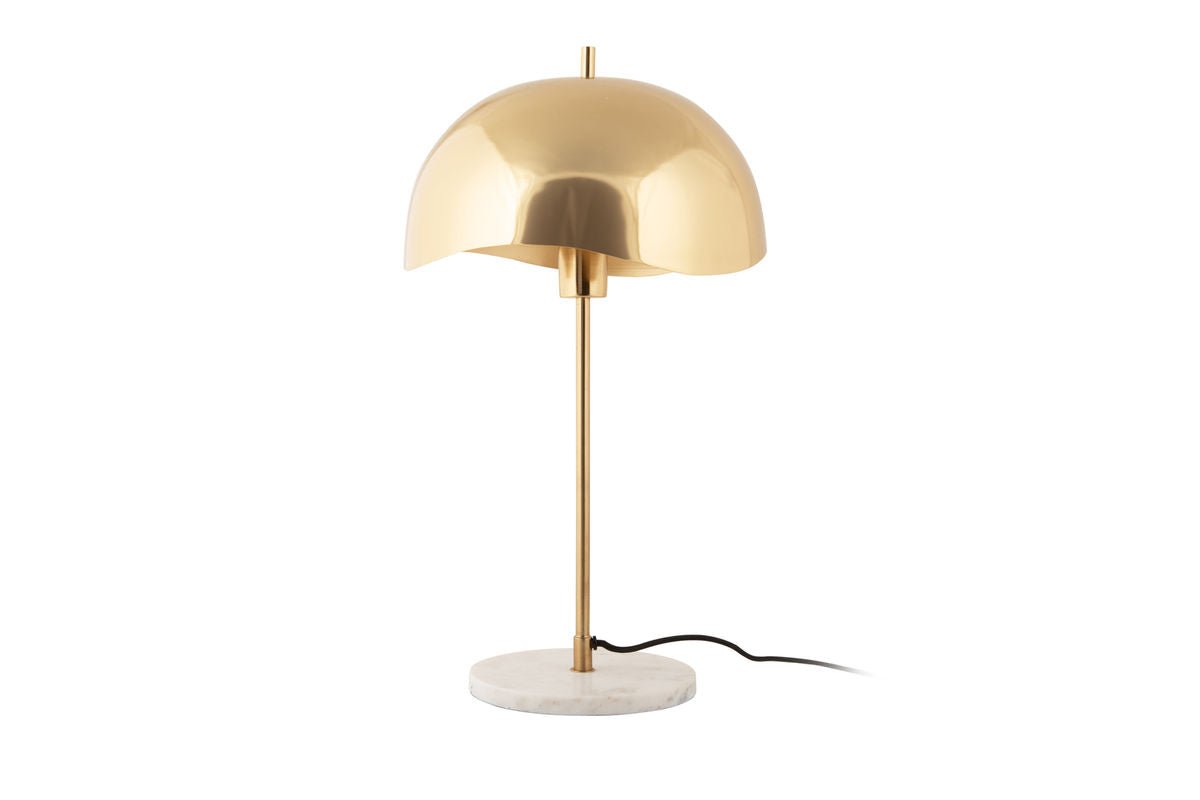 Table Lamp Vindor - Designer Light Made of Iron with Wave Shade