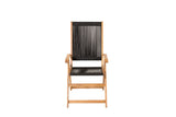 2er Set - Gartenstuhl George aus Akazie/Polyester